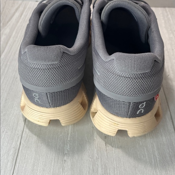 On Running  women’s Charcoal and Beige Sneakers - Picture 11 of 14